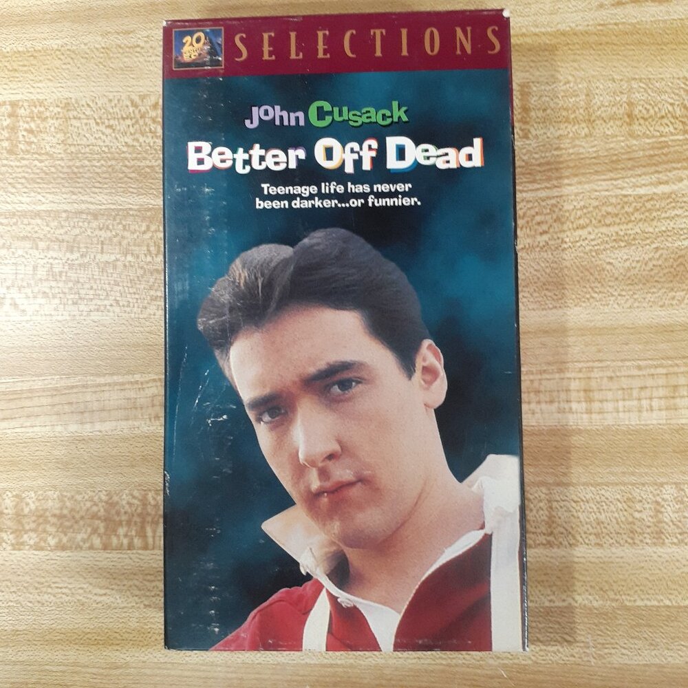 Better Off Dead 1985 VHS Fox Selections John Cusack Amanda Wyss Curtis Armstrong